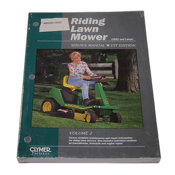 Aftermarket RLMS21 Riding Lawn Mower Service Manual Volume 2 MAR600052 Zoro